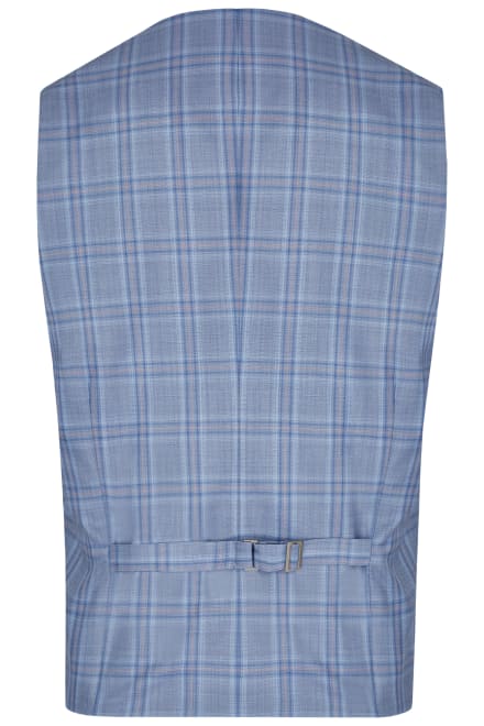 Gilet costume 404201/38 bleu ciel rayures