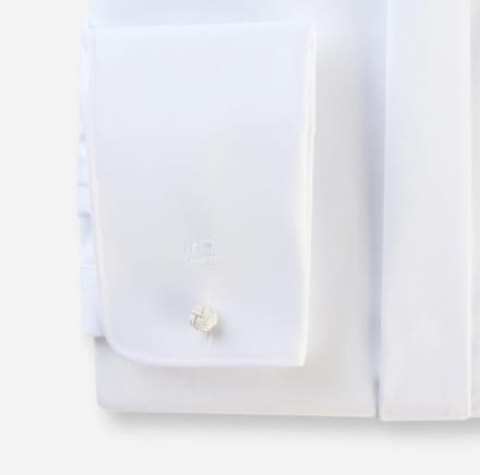 Chemise OLYMP coupe Longue Blanc Coins cassés 03957000