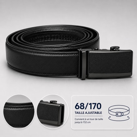 Ceinture cuir noir