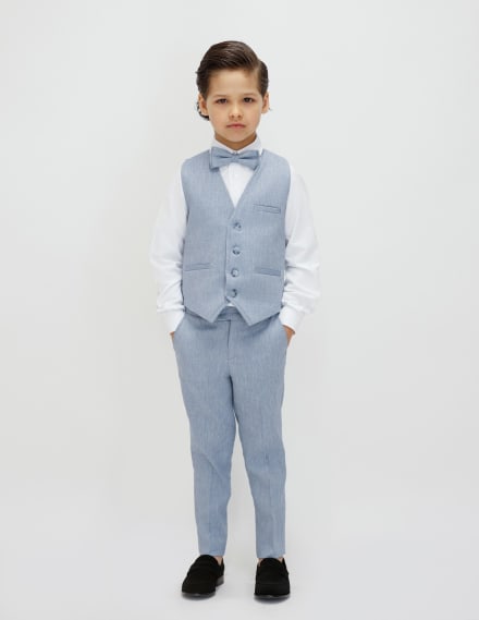 Ensemble costume Garçon Lin Gilet et pantalon