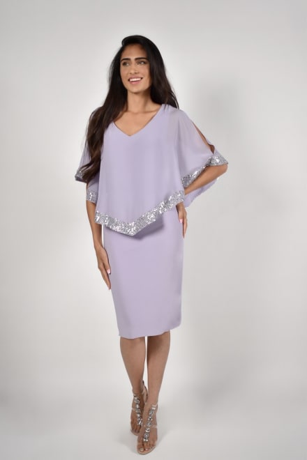 Aya — robe courte avec boléro sequins