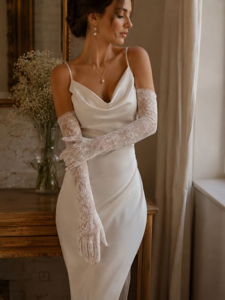 Gants en dentelle