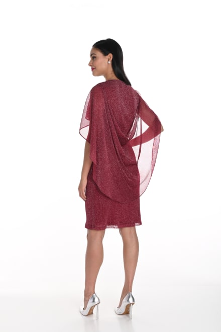 Elize — robe courte près corps drapé strass