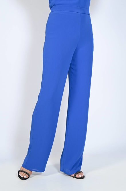 Pantalon Giorgia fluide en mousseline plissée