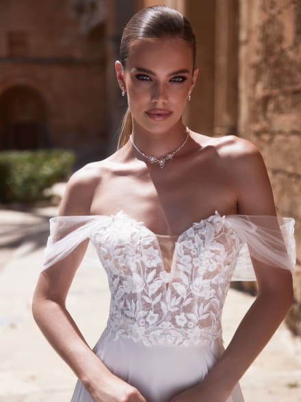 Top bustier dentelle E473