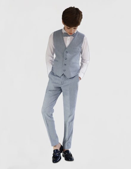Ensemble costume Garçon Lin Gilet et pantalon