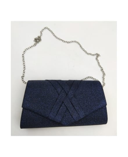 Pochette BXQ-315 rigide format allongé rabat bandes croisées
