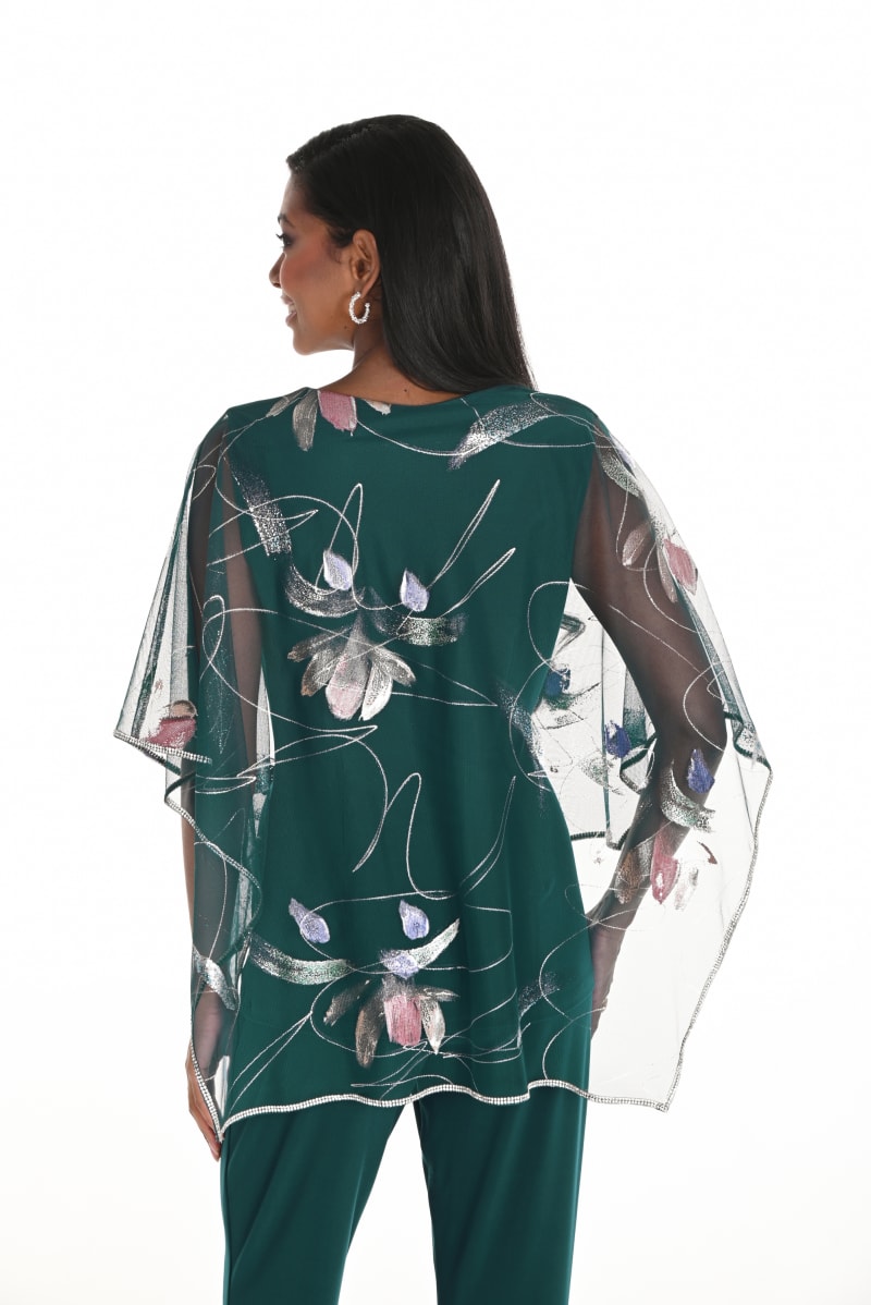 Jada top — top fluide tulle imprimé strass