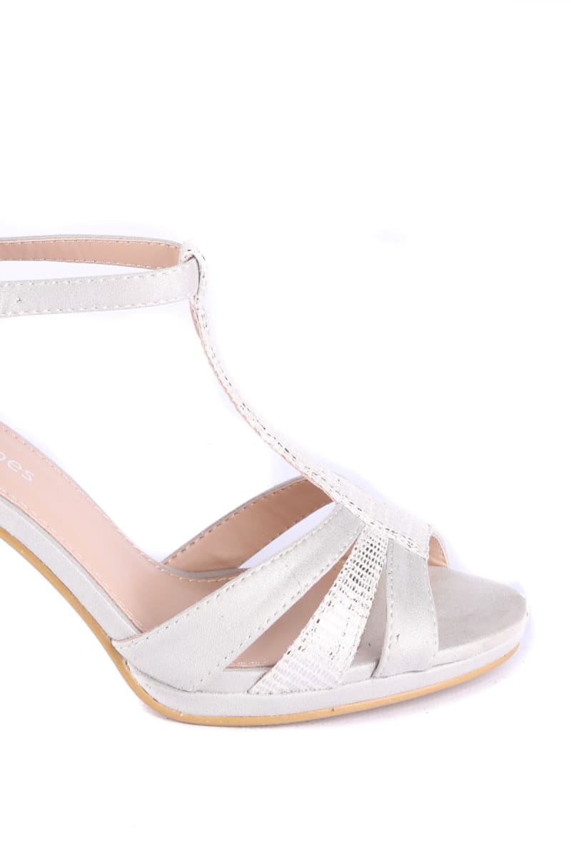 Titiane — sandale ouverte imitation daim talon 6 cm plateforme 1 cm