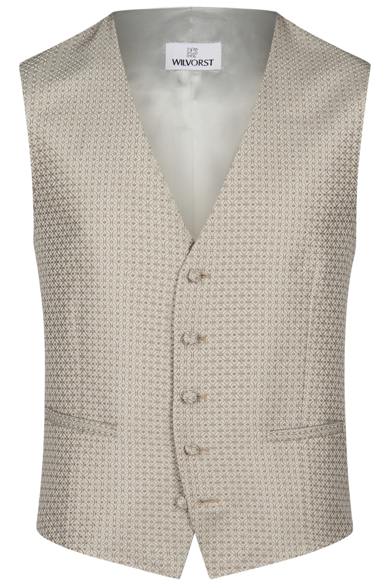Gilet 467109/47 motifs beige et vert sauge