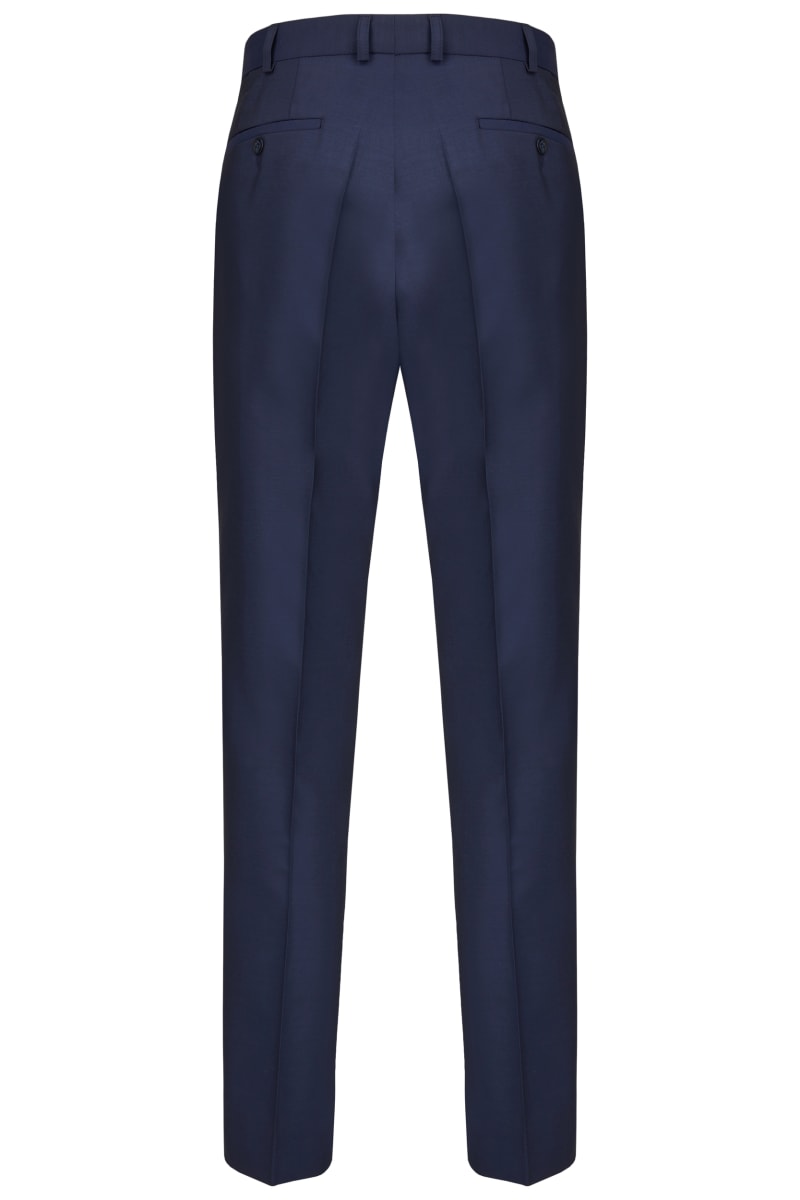 Pantalon Smoking 471201/32 bleu nuit poches noir