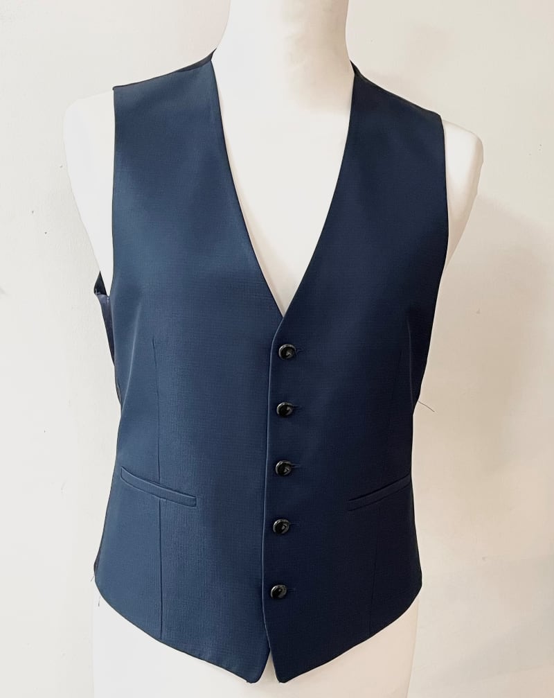 Gilet 481101/34 coupe A10 bleu pétrole