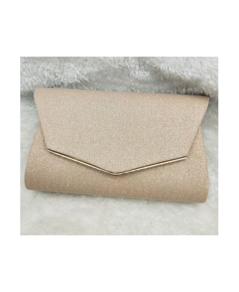 Pochette de soirée champagne pailletée BXQ-317