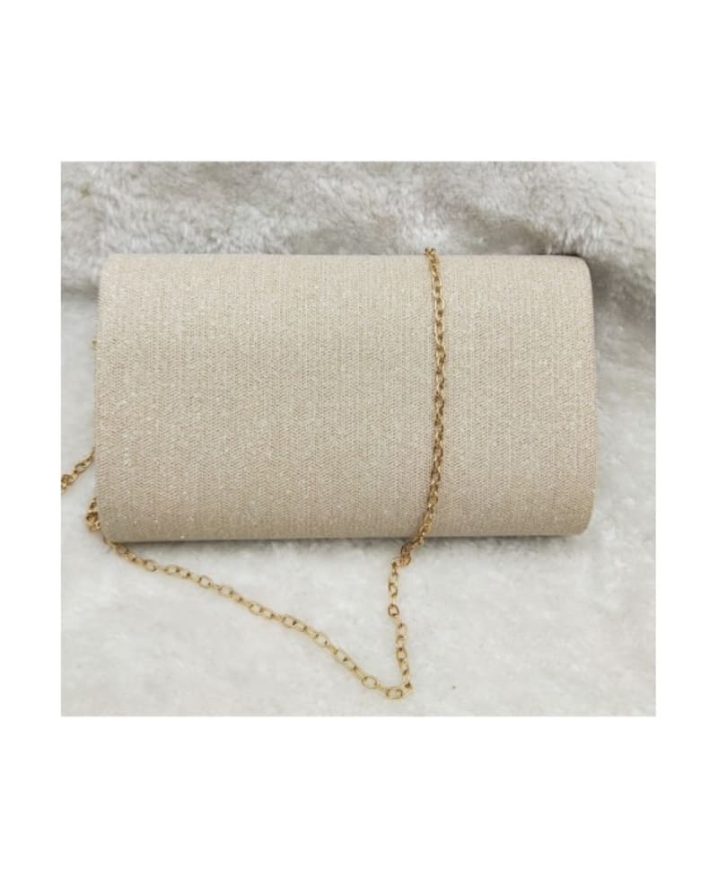 Pochette de soirée champagne pailletée BXQ-317
