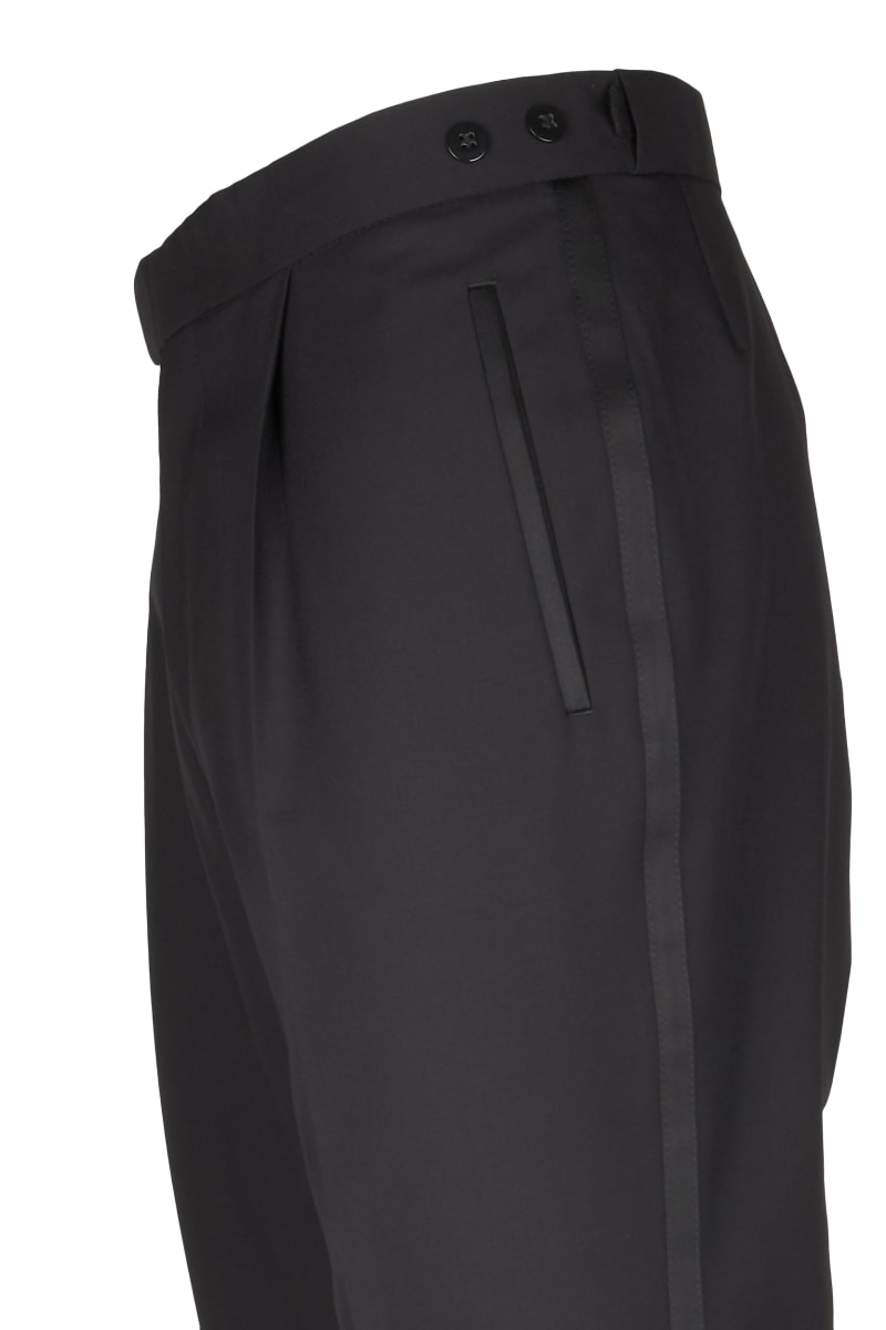 Pantalon de smoking 401214/10 coupe 530 pinces bande satin