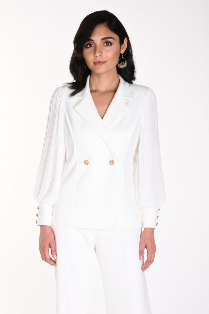 Bianca veste — veste tailleur fermeture croisée boutons dorés