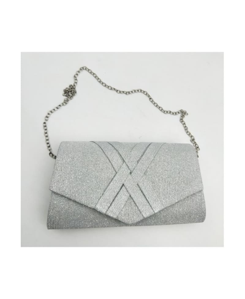 Pochette BXQ-315 rigide format allongé rabat bandes croisées