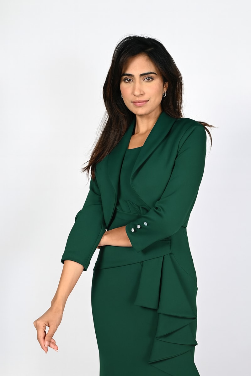 Veste Vera courte style boléro manches 3/4