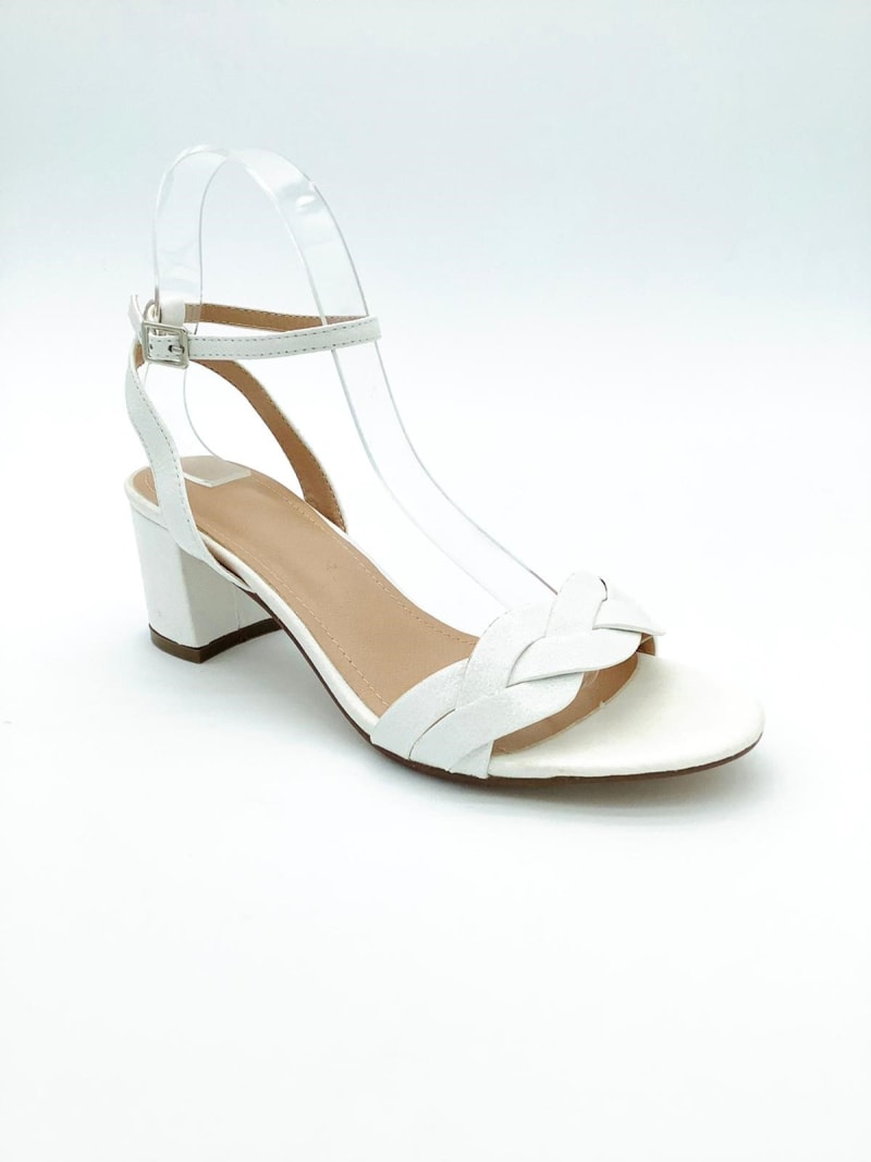 Marion — sandale talon bas 4cm doré irisé