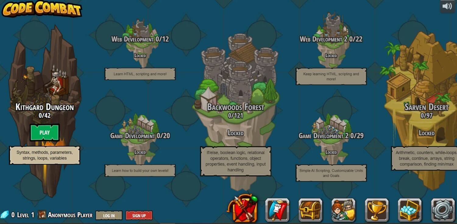 CodeCombat -بازی های برنامه نویس - بازی های برنامه نویسی - سایت آموزش برنامه نویسی elecomco