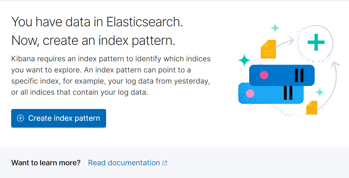 The Kibana discovery screen