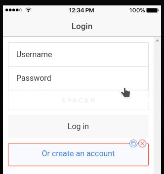 Remove Signup button