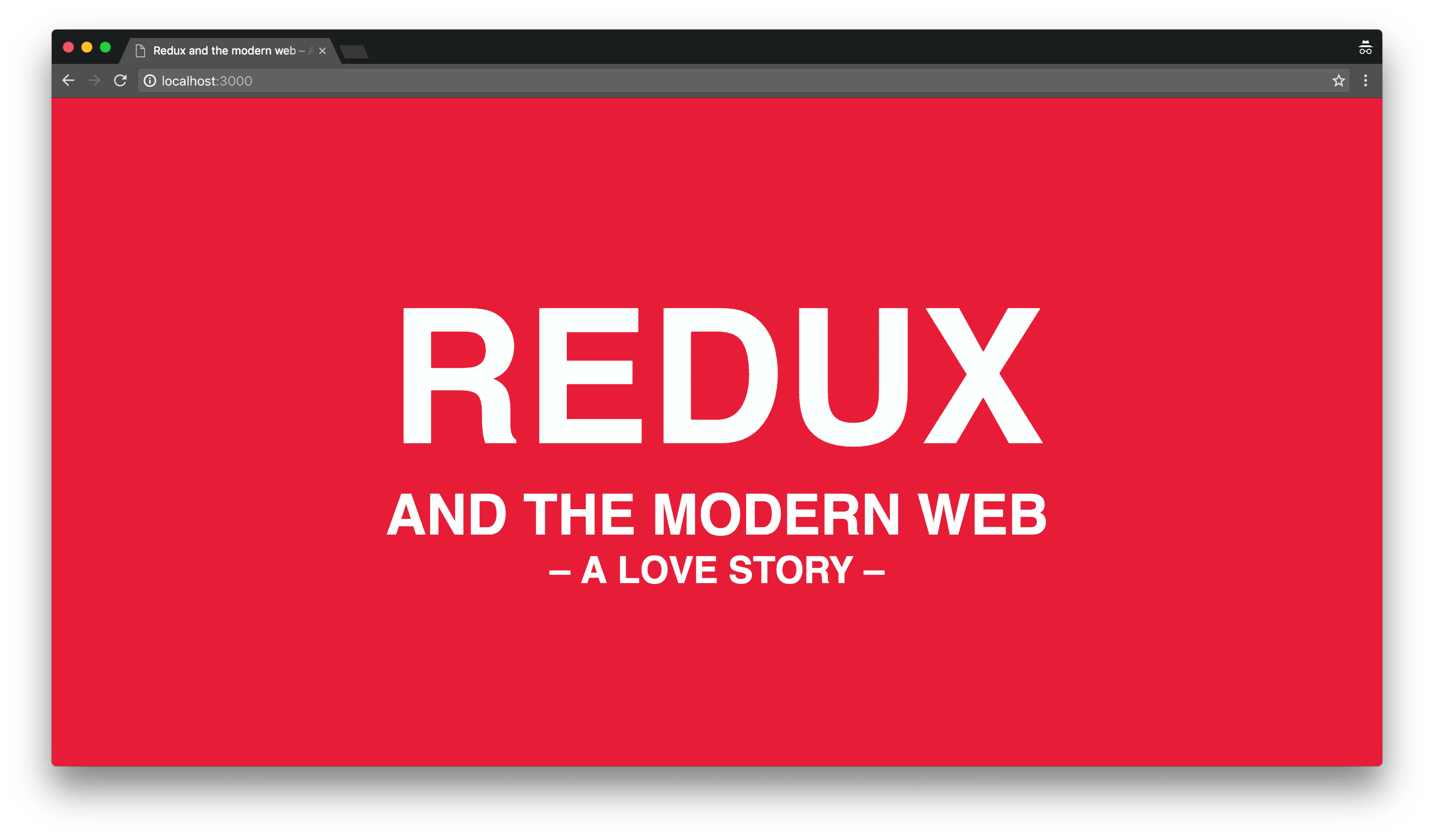 Redux and the modern web