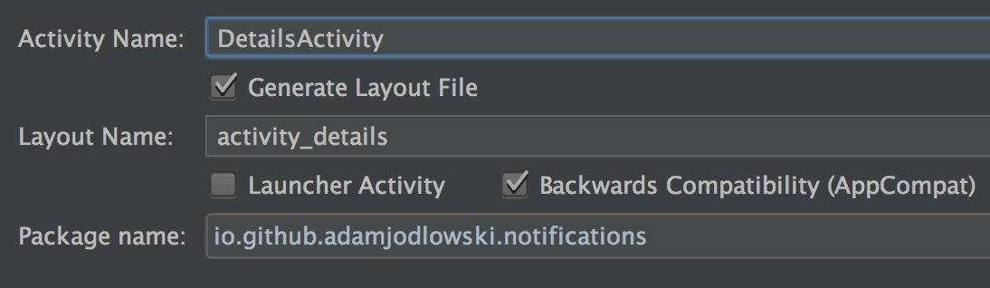 how to change activity android studio intent