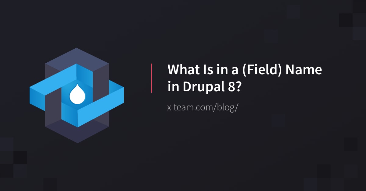 What Is In A Field Name In Drupal 8