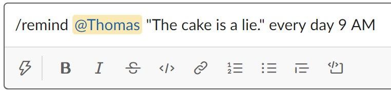 slack reminder