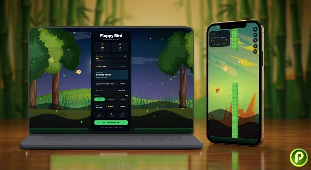 Floppy Bird – A Customizable Web Game Built with Next.js thumbnail 2