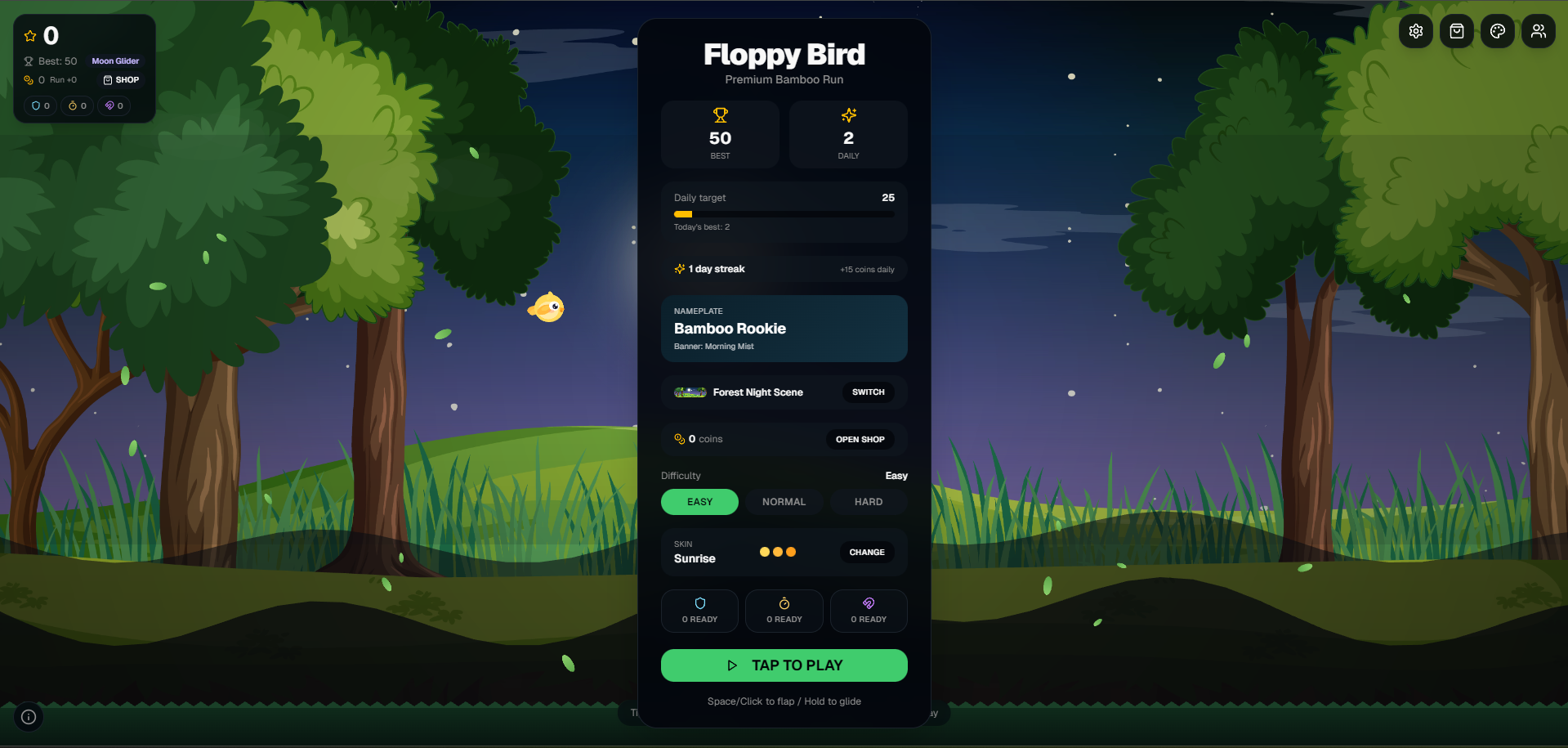 Floppy Bird – A Customizable Web Game Built with Next.js thumbnail 3