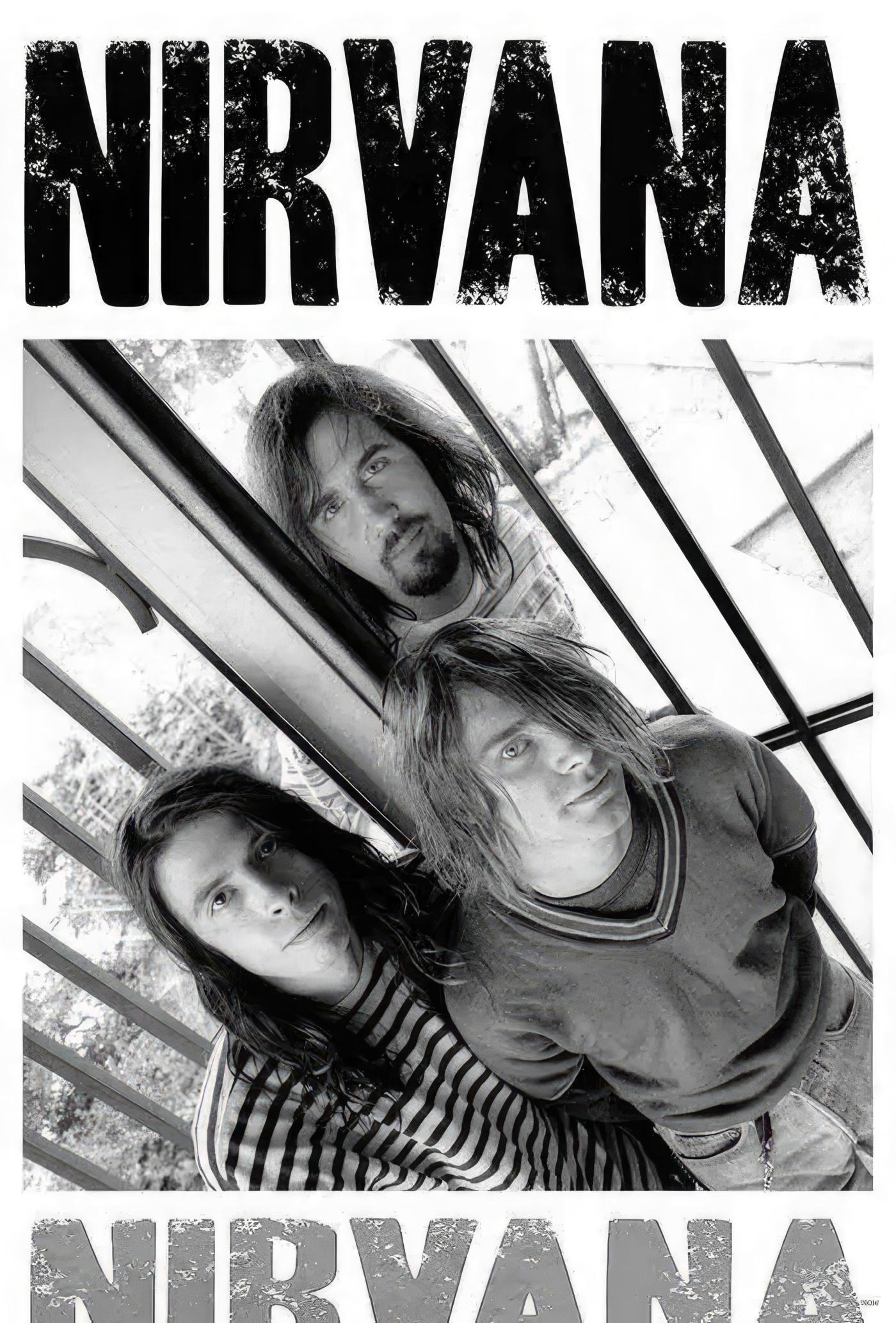 Poster de concierto Nirvana Poster Blanco y Negro Banda — Nirvana | Poster Cult