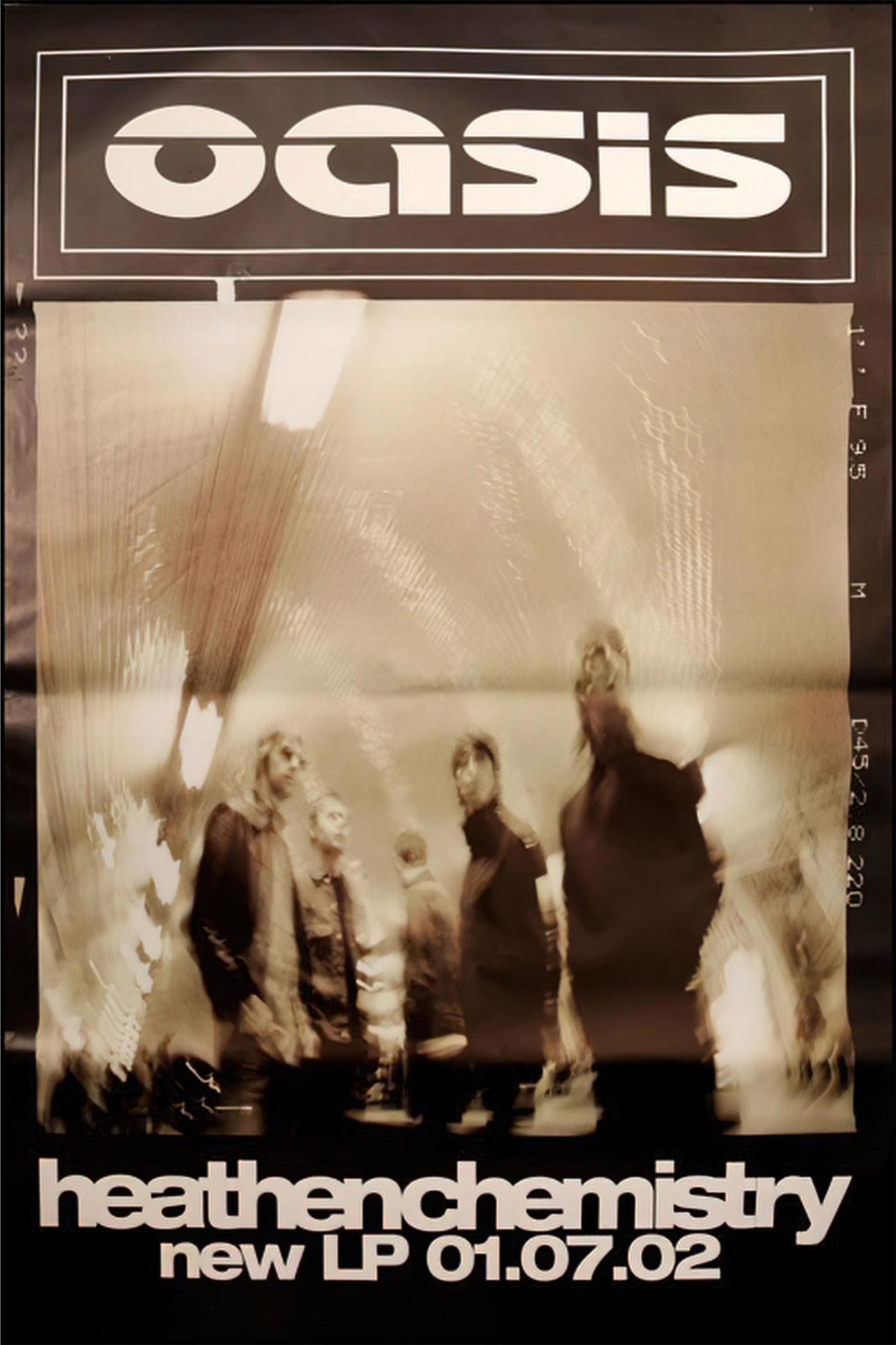 Poster de concierto Oasis Heathen Chemistry Album Promo Poster — Oasis | Poster Cult