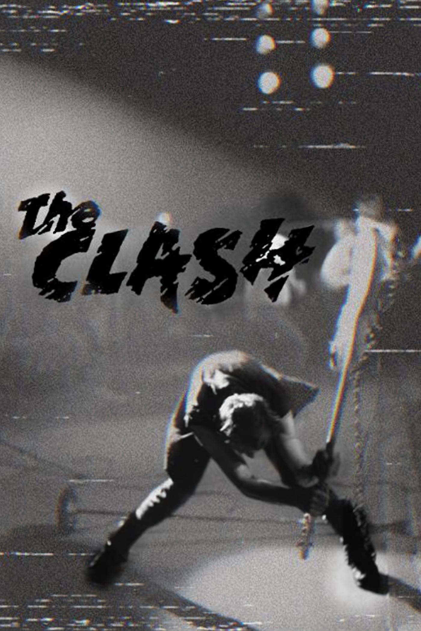 Poster de concierto Póster de The Clash con Paul Simonon rompiendo el bajo en la era London Calling — The Clash | Poster Cult