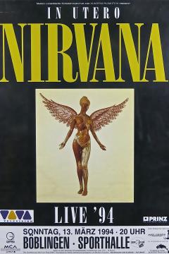 Poster Nirvana In Utero Live ’94 Poster | Poster Cult