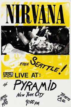 Poster Nirvana Live at The Pyramid NYC Poster | Poster Cult