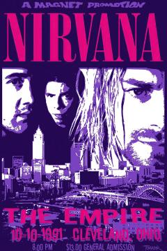 Poster Nirvana The Empire Cleveland Concert Poster | Poster Cult