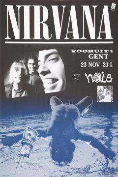 Poster Nirvana Vooruit Gent Concert Poster | Poster Cult