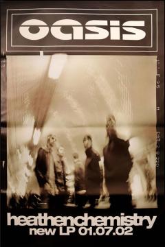 Poster Oasis — Oasis Heathen Chemistry Album Promo Poster | Poster Cult