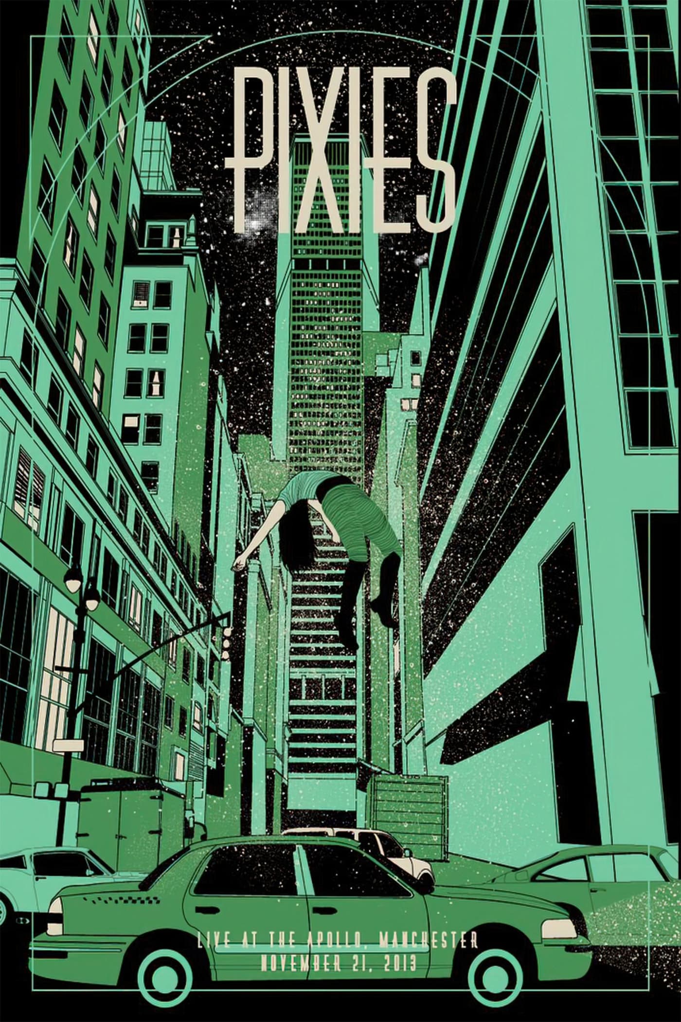 Poster de concierto Pixies Manchester Apollo Concert Poster 2013 — Pixies | Poster Cult