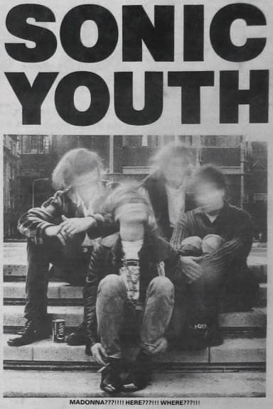 Poster Sonic Youth — Sonic Youth Poster Blanco y Negro | Poster Cult