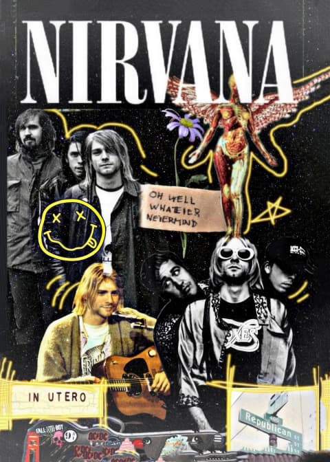 Poster Nirvana Collage Tribute Poster | Poster Cult