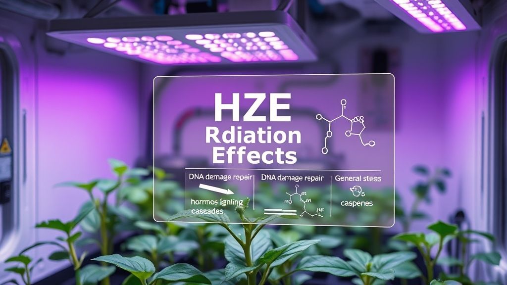 HZE Radiation Triggers a Unique Dual Stress Response in Plants, Combining DNA Damage and General Stress Pathways