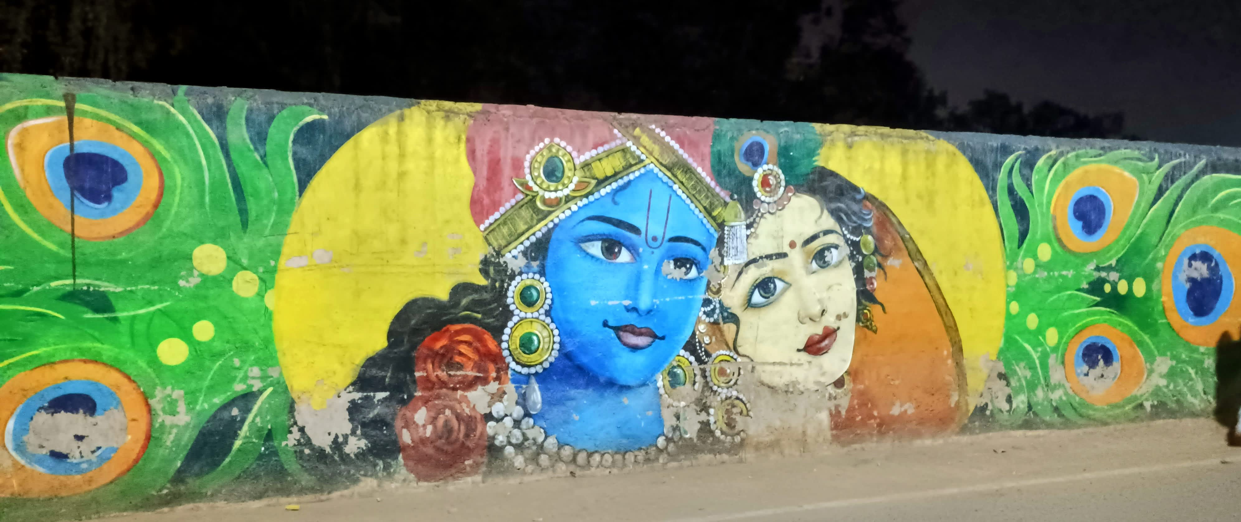 In the land of barsana where she freely lives with love of her life