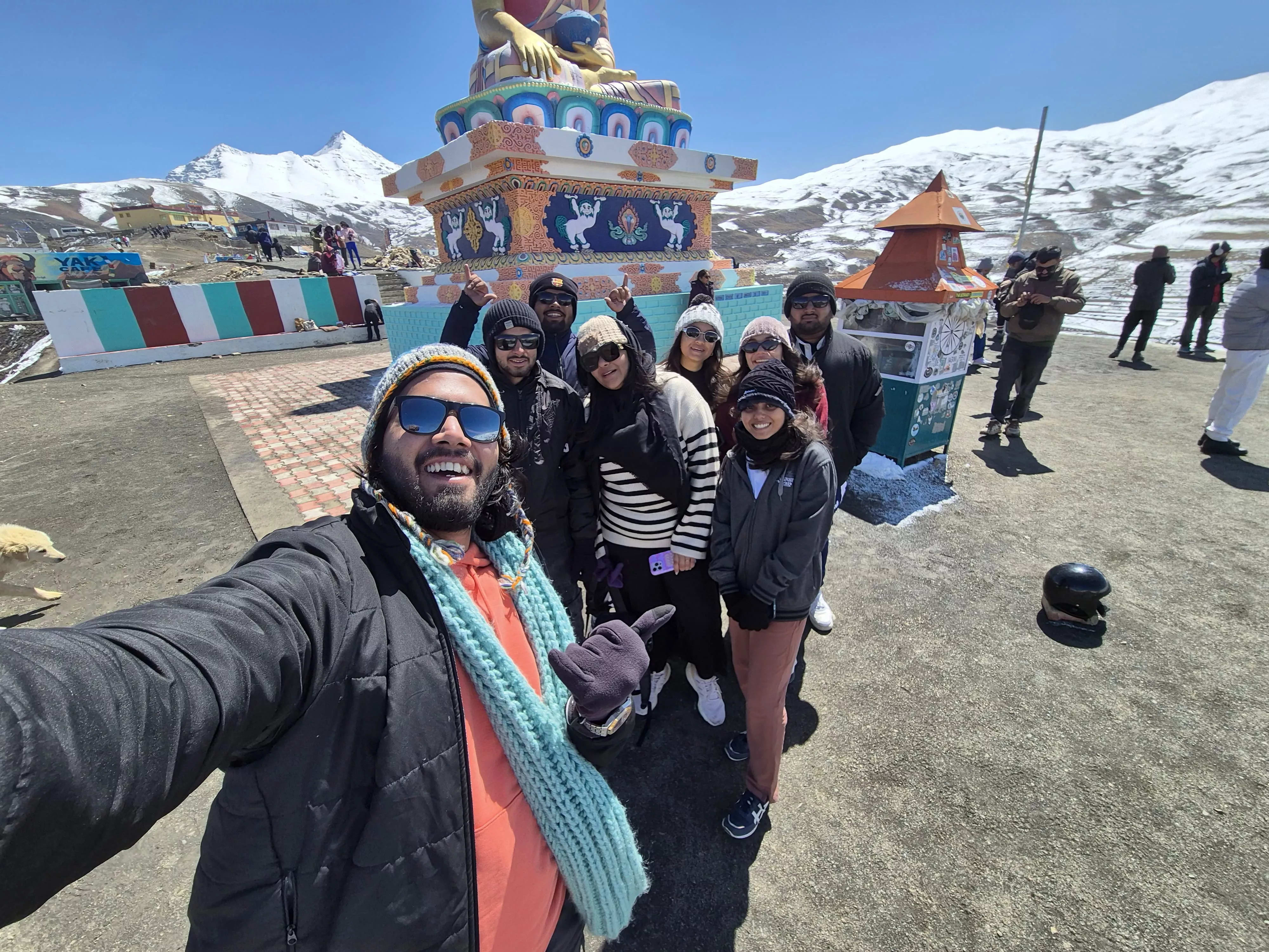 Adventure seekers on a college trip