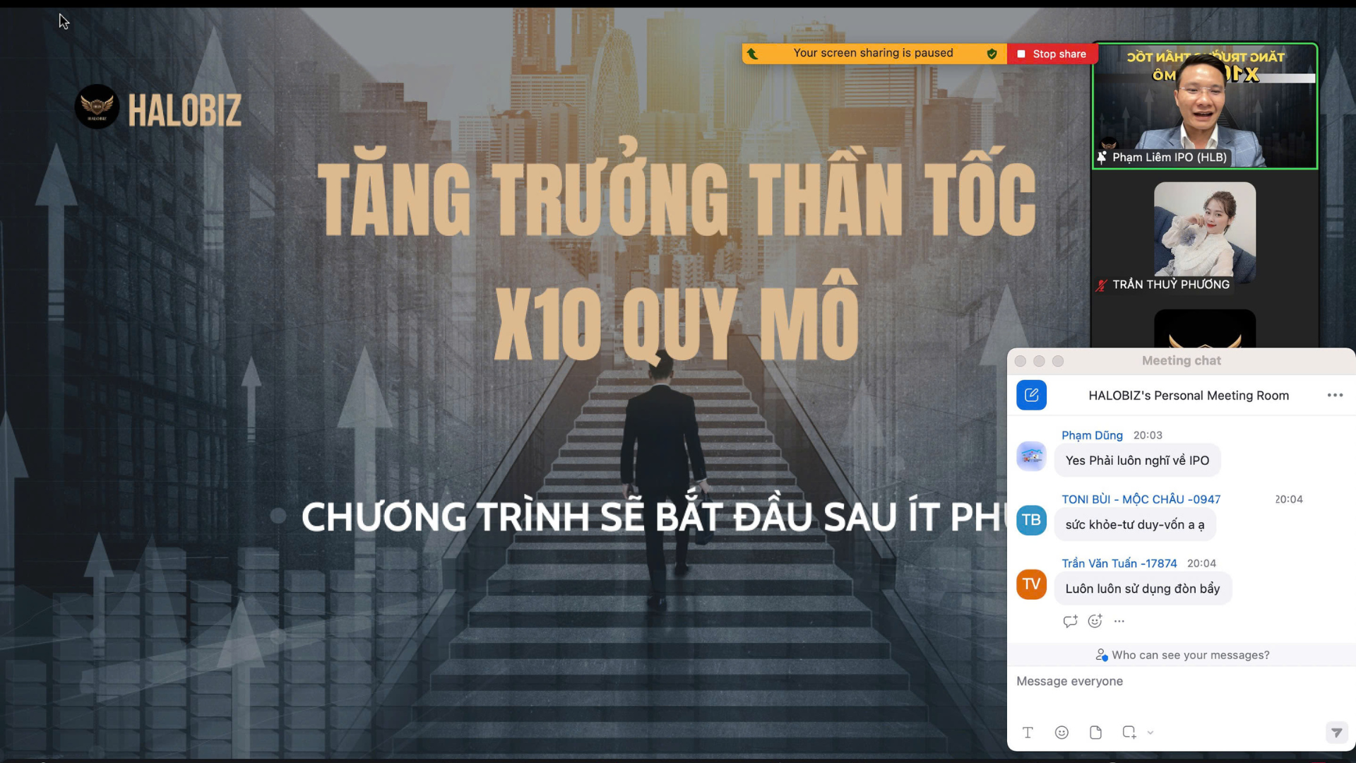 Phòng Zoom chương trình
