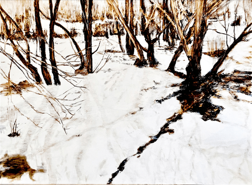 Silent as melting snow