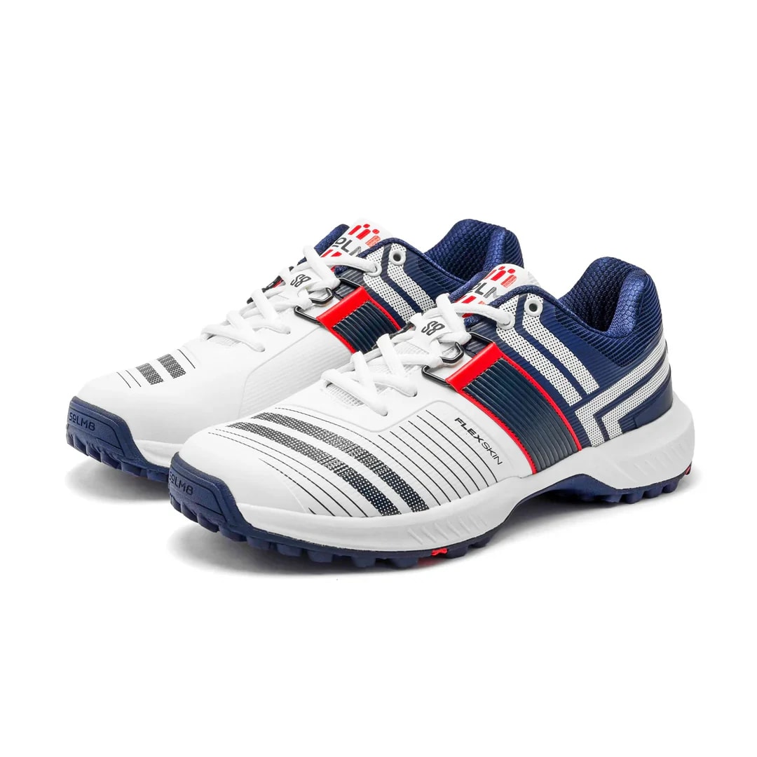 S83.0WHITENAVY02_1080x_2682797a-43ea-4c68-a8b5-7db640231127 SOLM8 S8 3.0 CRICKET SHOES WHITE/NAVY - Image 1