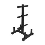 1441 Fitness Olympic Plate Rack with Bar Holder